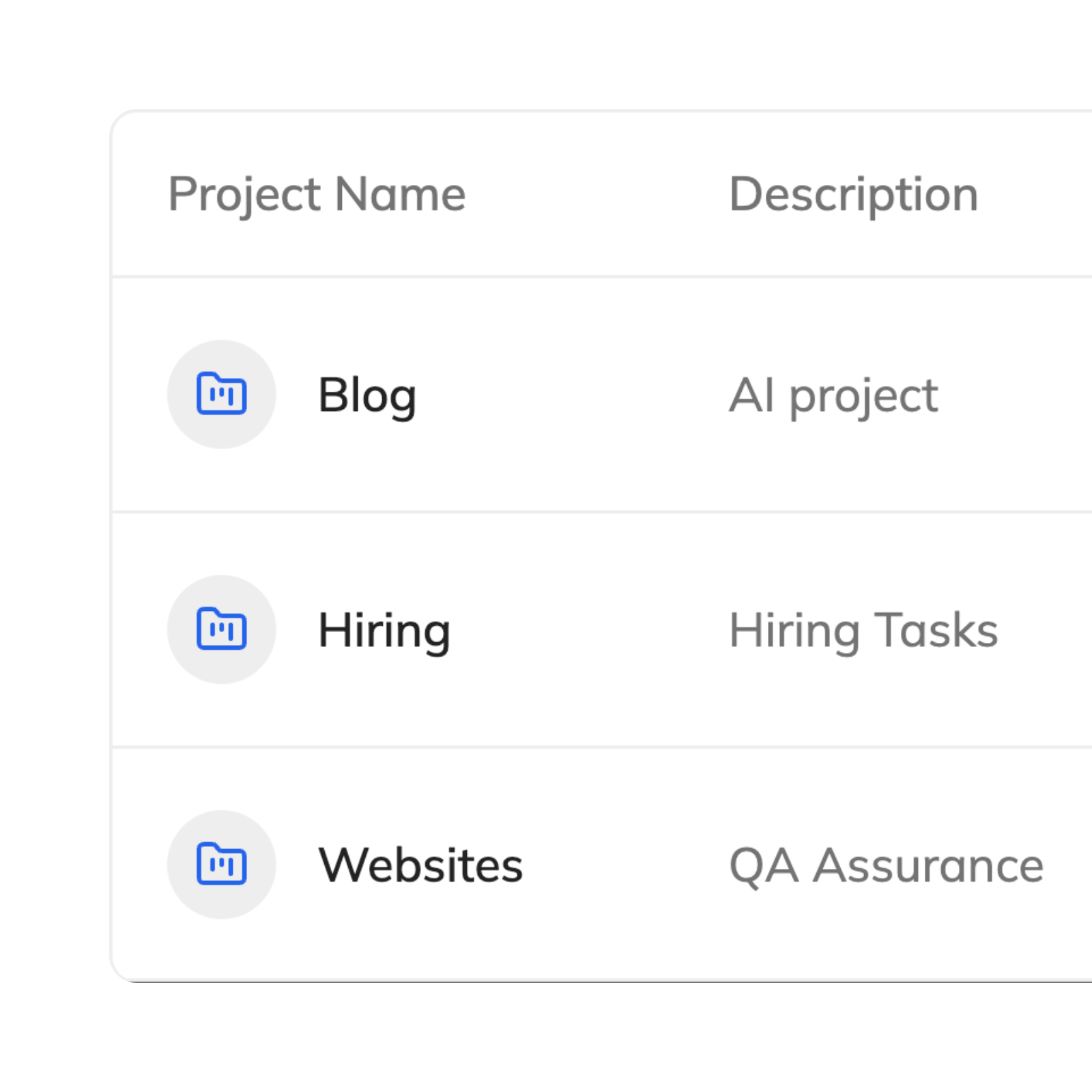 Freelance project management and client workspace interface